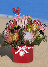 Large Hearts and Flowers