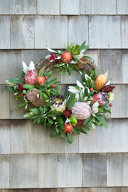 Partial Grapevine Wreath with Christmas Ornaments